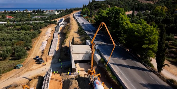 Αυτοκινητόδρομος Πατρών – Πύργου: η πρόοδος των έργων στο α’ τμήμα